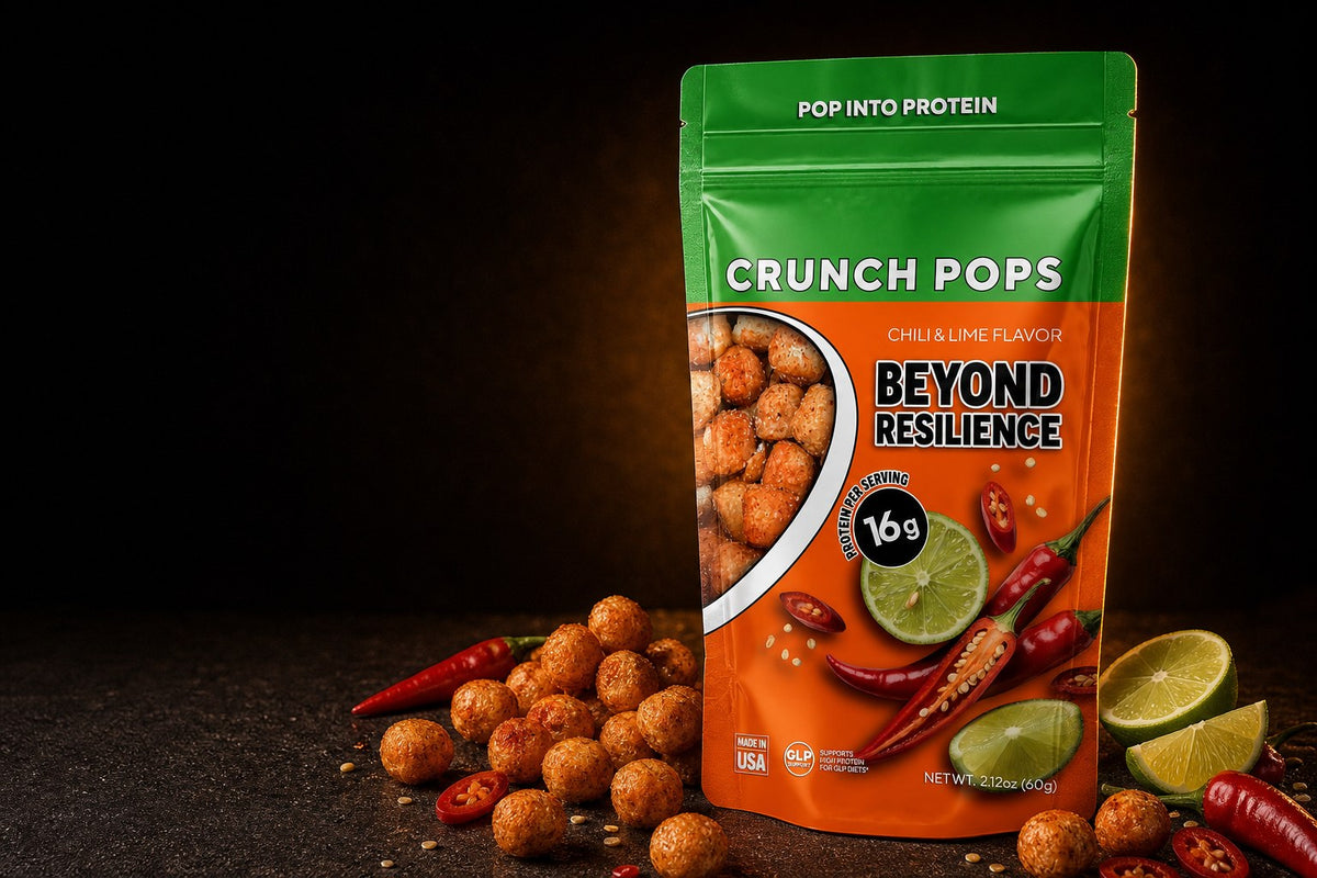 Pop into
protein.